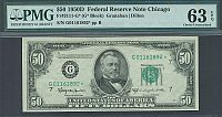 Fr.2111-G*, 1950D $50 Chicago Star Note, G01161892*, Choice CU, PMG63-EPQ